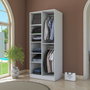 Hanah Home Armario Blanco con Estanterías